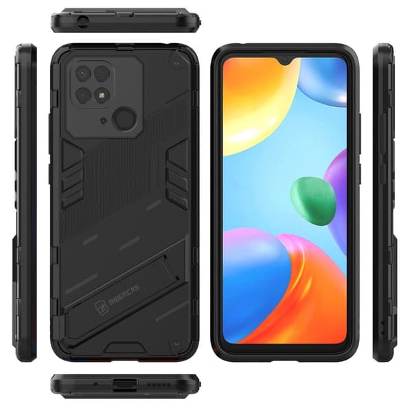 Matte Liquid silikone cover til Xiaomi Redmi 10C - Sort Black