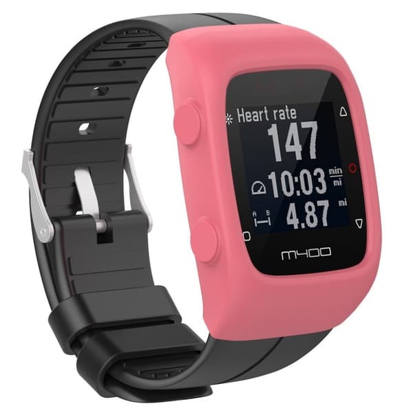 Polar M400 Enfärgade silikon ram - Rosa Rosa