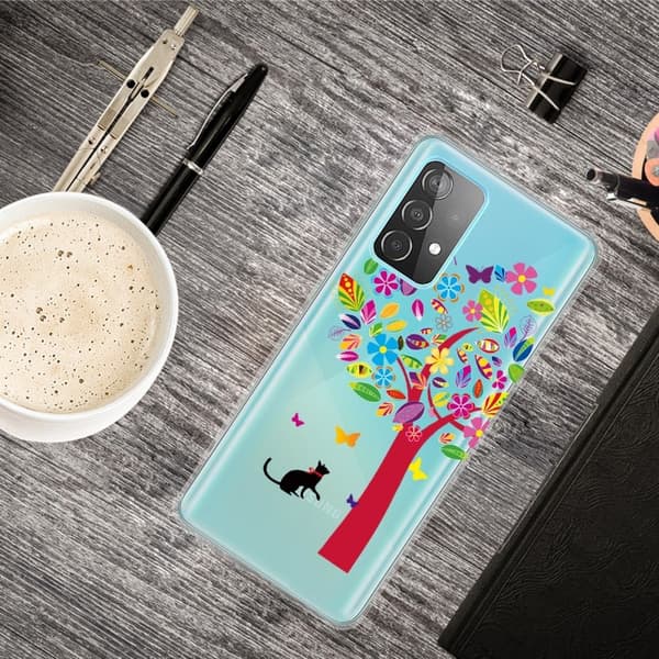 Deco Samsung Galaxy A53 5G Etui - Farverig Træ Multicolor