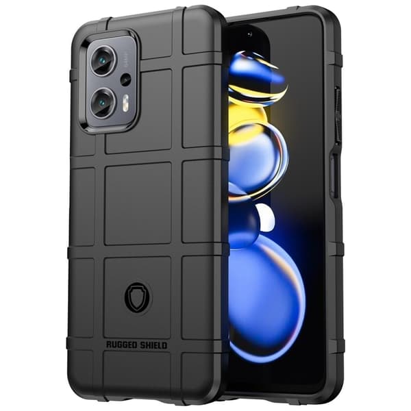 Rugged Shield Etui Xiaomi Poco X4 Gt / Note 11t Pro / 11t Pro Plus - Svart Black