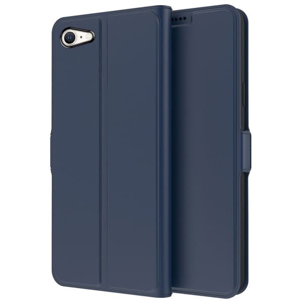 Glatt og tynt premium PU-skinnetui for iPhone SE (2022) / iPhone SE 2020 / iPhone 7 - Blå Blue