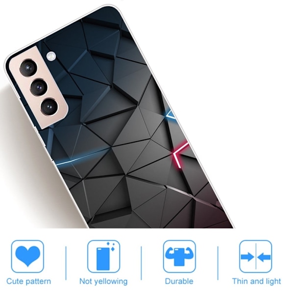 Deco Samsung Galaxy S22 Suojakotelo - Musta Triangle Black