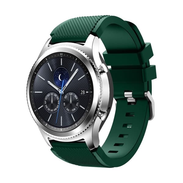 Samsung Gear S3 fleksibelt silikonerem - Dyb grøn Green