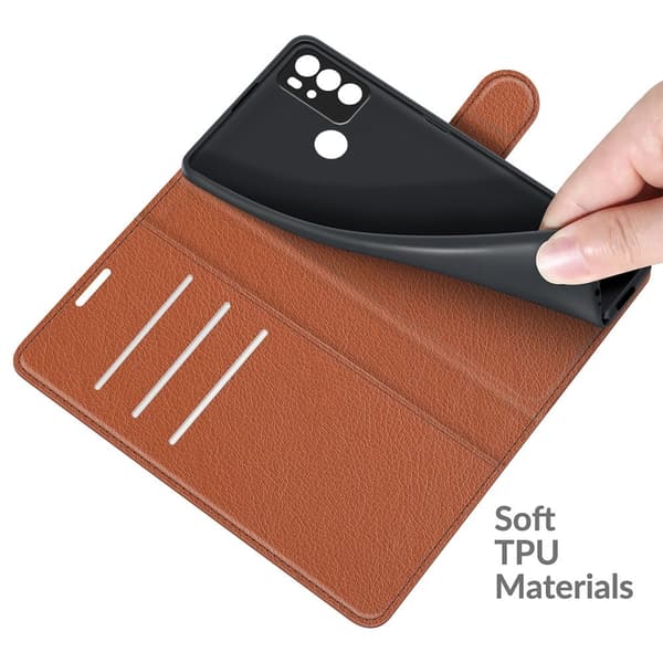 Classic Motorola Moto G60s Flip Etui - Brun Brown