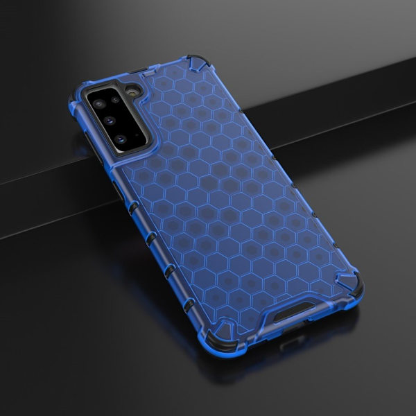Bofink Honeycomb Samsung Galaxy S21 etui - blå Blue