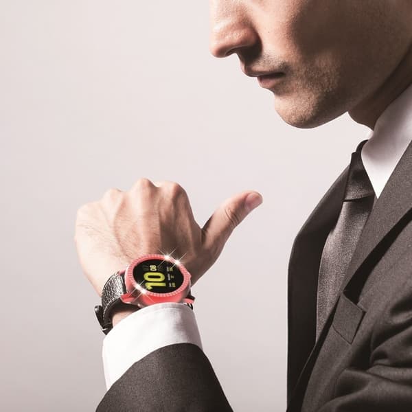 Samsung Galaxy Watch Active 2 - 40mm elegant rombe ramme - Rød Red