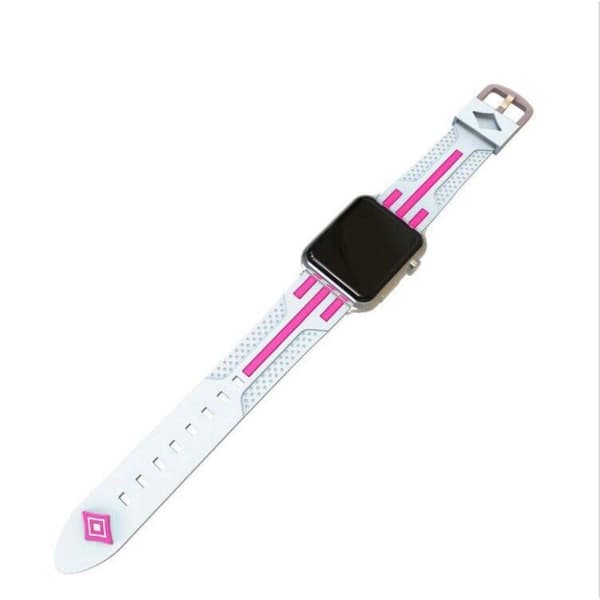 Apple Watch Series 4 40 mm flexibelt klockarmband - Grå Utsida / Rosa Insida multifärg