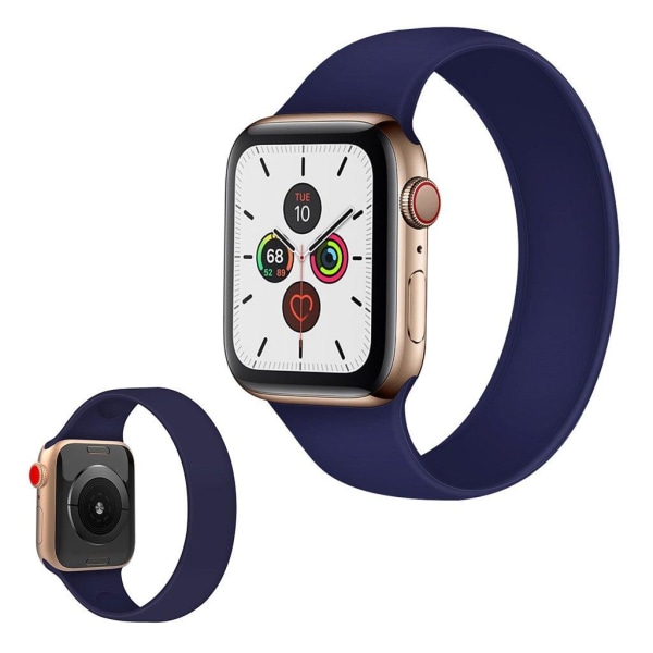 Tyylikäs silikoninen kellonauha Apple Watch Series 5 / 4 44mm - Sininen Koko: S Blue