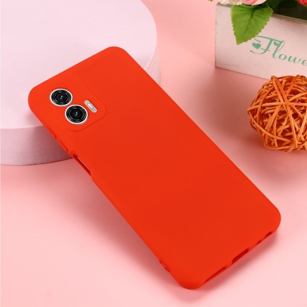 Matte Liquid silikone cover til Motorola Moto G73 - Rød Red