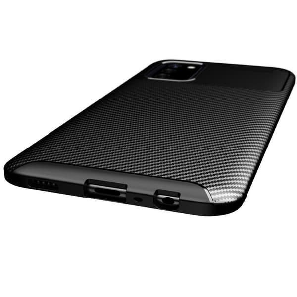 Carbon Shield Samsung Galaxy A03s deksel - Svart Black