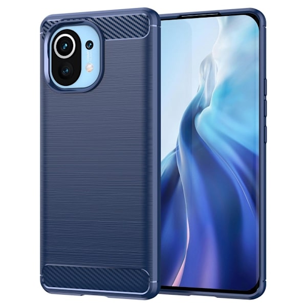 Carbon Flex Etui Xiaomi Mi 11 - Blå Blue