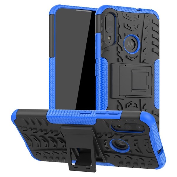 Offroad Motorola Moto E6 Plus skal - Blå Blå