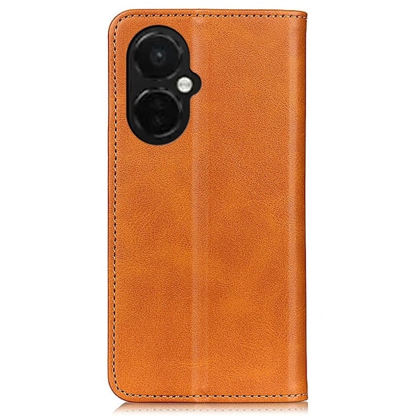 Lompakko-style Aitoa Nahkaa Läppäkotelo For OnePlus Nord CE 3 - Ruskea Brown