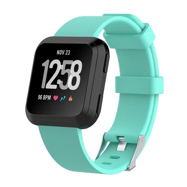Trendikäs vaihtoranneke Fitbit Versa-kellolle - Syaani Green