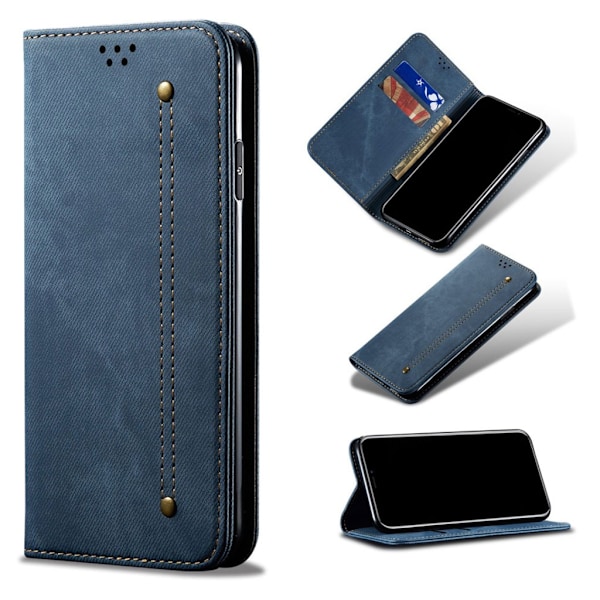 Jeans Xiaomi redmi Note 8 Pro Flip case - Blå Blue
