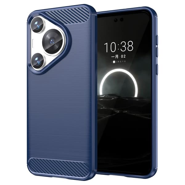 Carbon Flex Huawei Pura 70 Pro cover - Blå Blue
