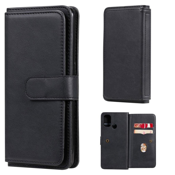 10-slot Pung Etui til OnePlus Nord N100 - Sort Black