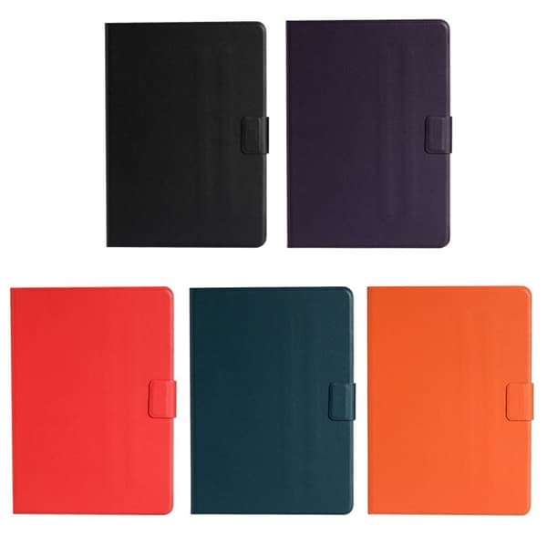 Lenovo Tab M10 Simple Themed Lær Etui - Svart Black