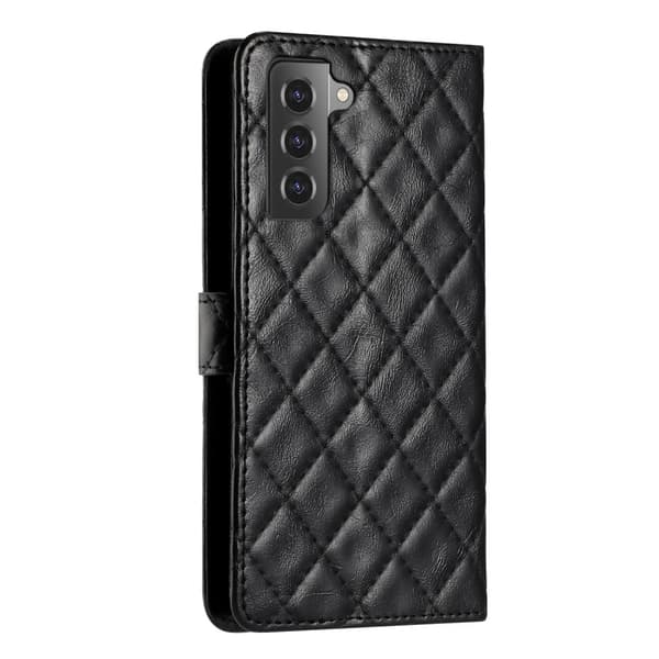 Funktionelt Samsung Galaxy S22 Plus rombe etui med pung Black