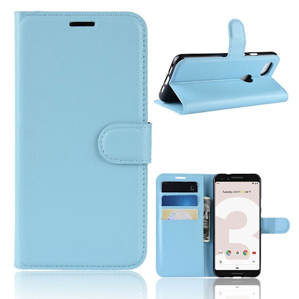 Classic Google Pixel 3a flip etui - Blå Blue