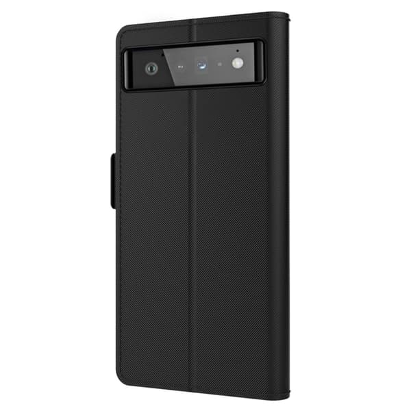 Phone Etui med Make-up Mirror og Slick Design til Google Pixel 6 Pro - Svart Black