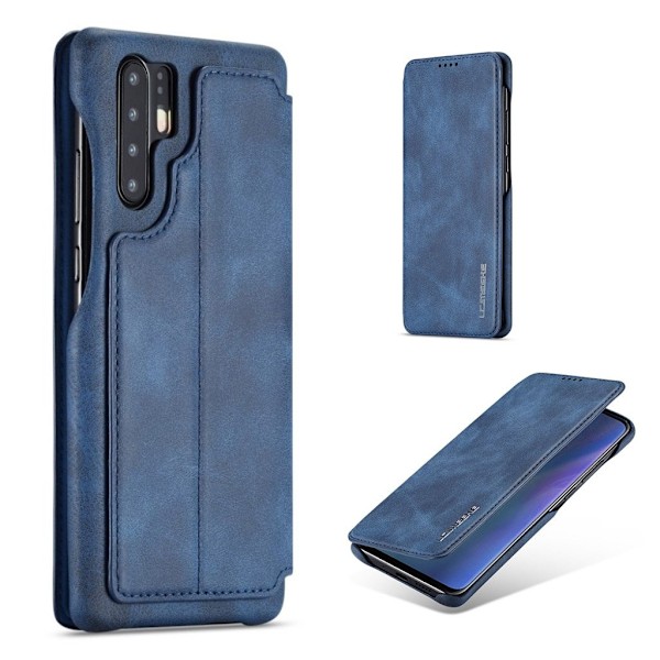 LC.Imeeke läder Huawei P30 Pro fodral - Blå Blå