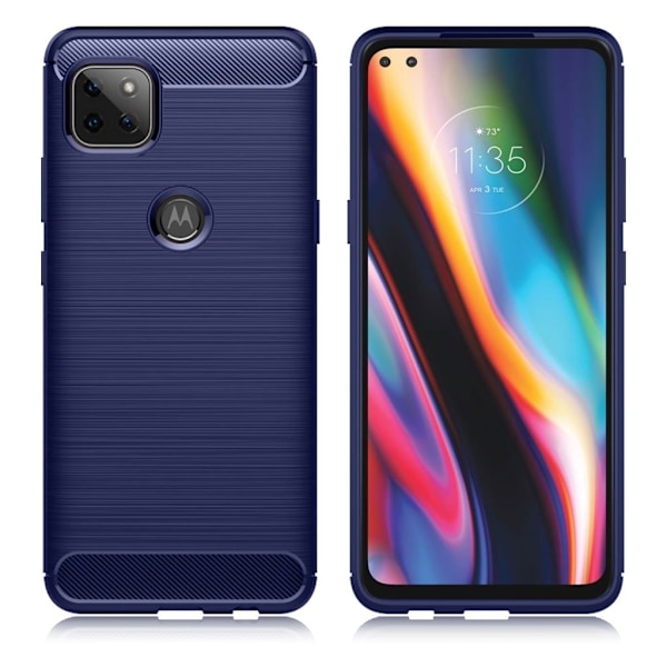Carbon Flex etui - Motorola Moto G 5G - blå Blue
