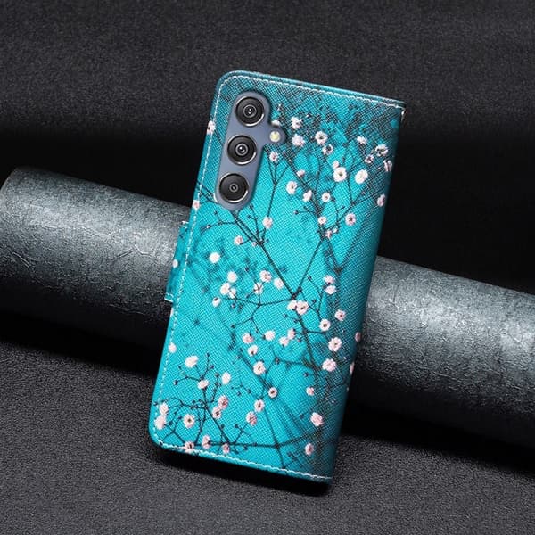 Wonderland Samsung Galaxy M34 Flippetui - Plum Blossom Blue