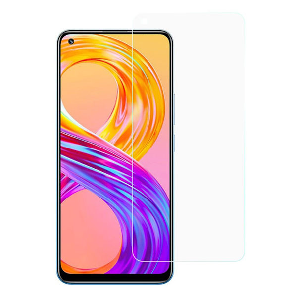 0.3mm härdat glas Realme 8 skärmskydd Transparent