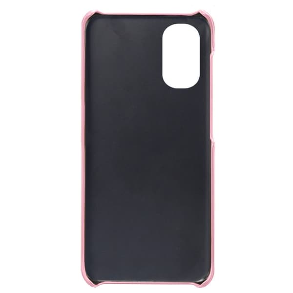 Motorola Moto E32 skal med korthållare - Rosa Rosa