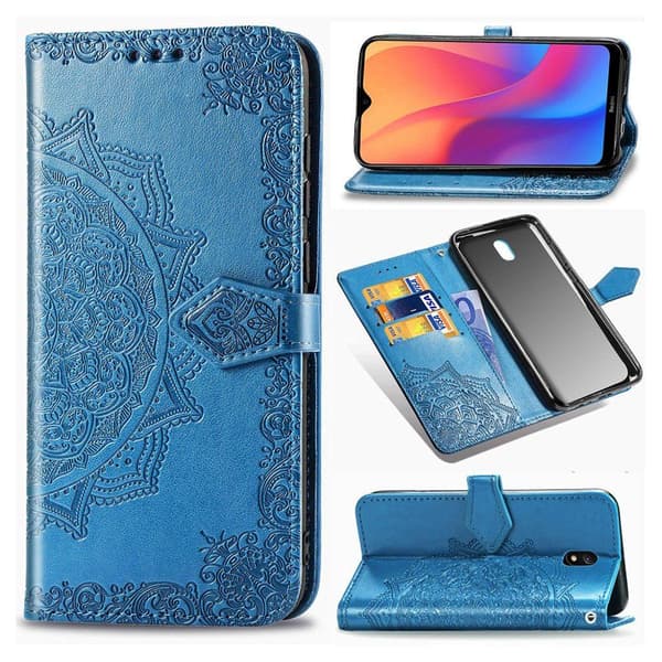 Mandala Xiaomi Redmi 8A etui - Blå Blue
