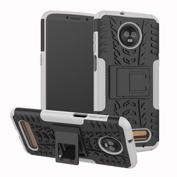 Motorola Moto Z3 Play cool dæk kickstand hybrid case - Hvid White