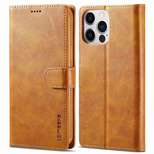 LC.IMEEKE iPhone 14 Pro Max flip etui - Brun Brown