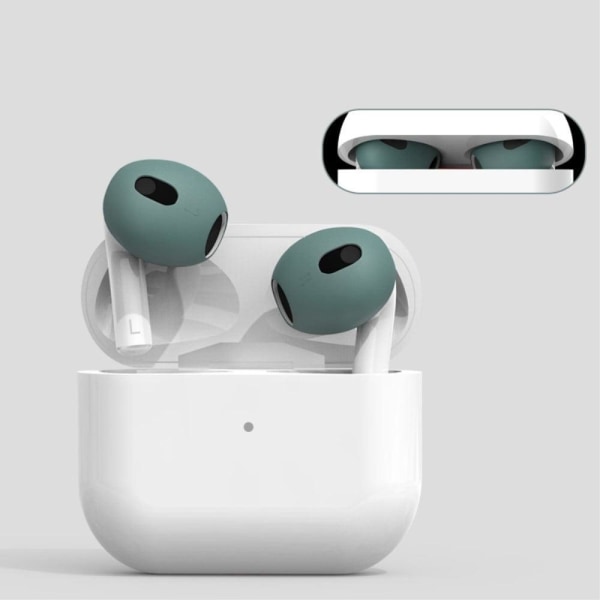 AirPods 3 silikonfodral med öronkåpor - Svart Svart