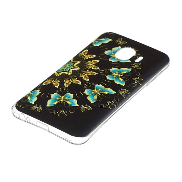 Butterfly läder Samsung Galaxy J4 (2018) fodral - Flerfärgad multifärg