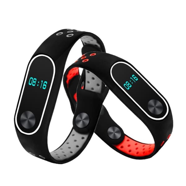 Xiaomi Mi Band 2 klokkereim av silikon - rød Red