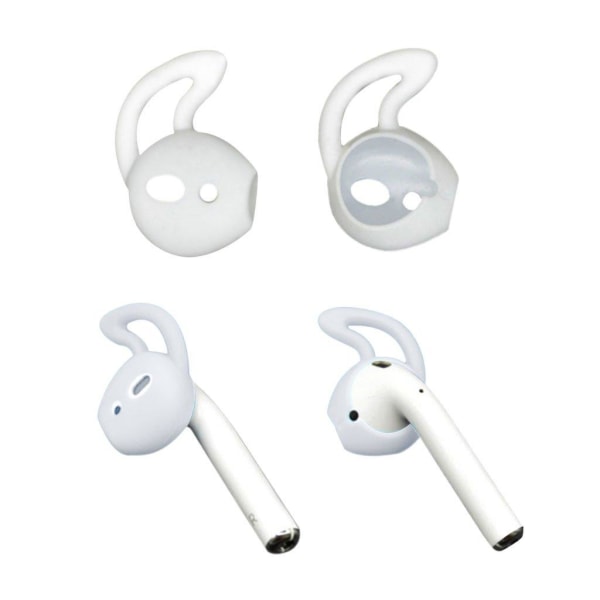 Apple Airpods erstatnings høretelefon covers i silikone - Hvid White