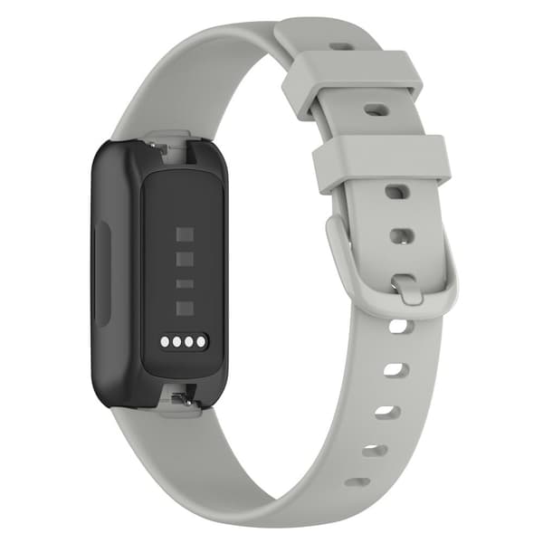 Fitbit Inspire 3 silikoni katsella nauhat pehmeä korvaava hihna, koko: S - Harmaa Silver grey