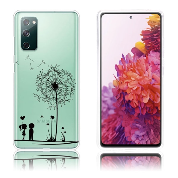 Deco Samsung Galaxy S20 FE 5G / Samsung Galaxy S20 FE skal - Maskros Svart