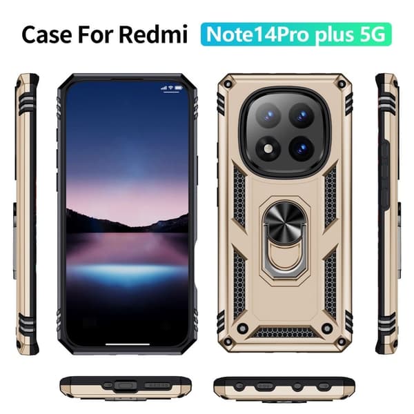 Bofink Combat Xiaomi Redmi Note 14 Pro Plus 5G kotelot - Kulta Gold