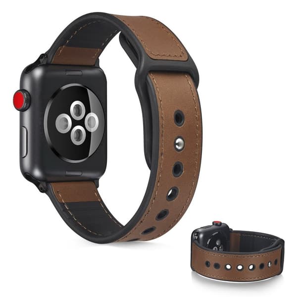 Apple Watch Series 6 / 5 40mm elegant læder rem - brun Brown