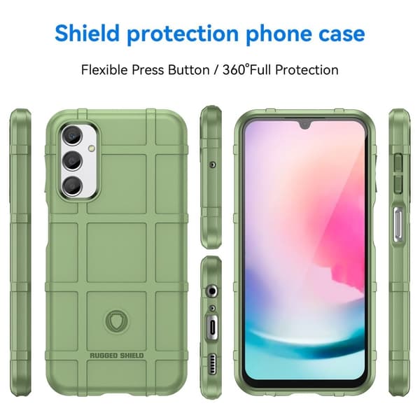 Rugged Shield Suojakotelo Samsung Galaxy A24 4G - Vihreä Green