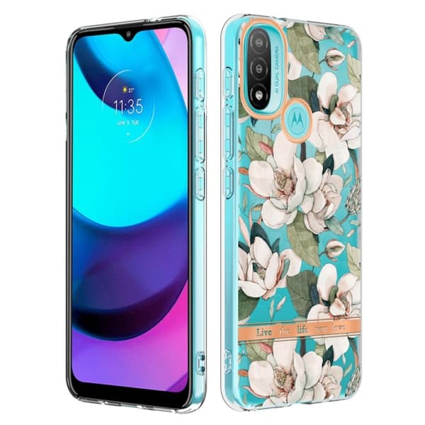 Supertunt och hållbart mjukfodral för Motorola Moto E30 / E20 / E40 - Grön Gardenia Grön