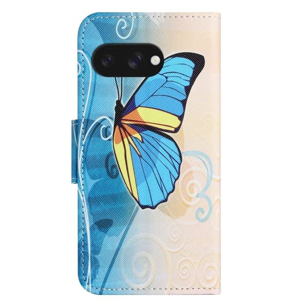Wonderland Google Pixel 9a flip kuoret - Perhonen Blue