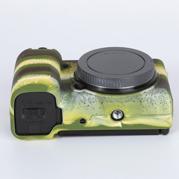 Silikonskydd för Sony ZV-E10 - Kamouflage Grön