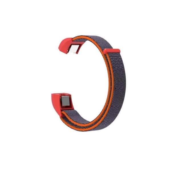 Fitbit Ace klockarmband nylonmaterial kardborre - Orange och blå multifärg