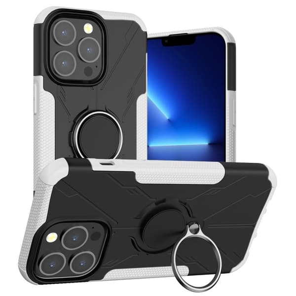 Magneettikannatin iPhone 13 Pro -puhelimelle - Valkoinen White