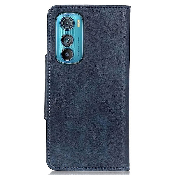 Alpha Motorola Edge 30 nahkainen läppäkotelo - Sininen Blue