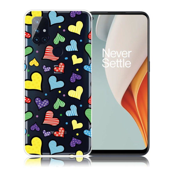 Deco OnePlus Nord N100 case - Hearts Multicolor