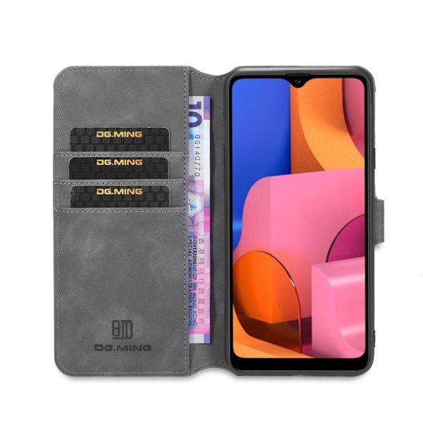DG.Ming Retro Samsung Galaxy A20s fodral - Silver/Grå Silvergrå